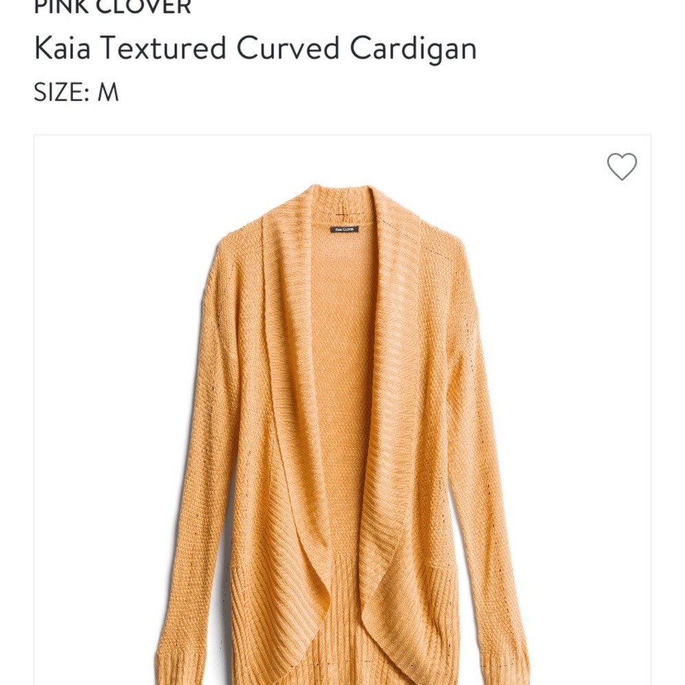 Yellow cardigan sweater